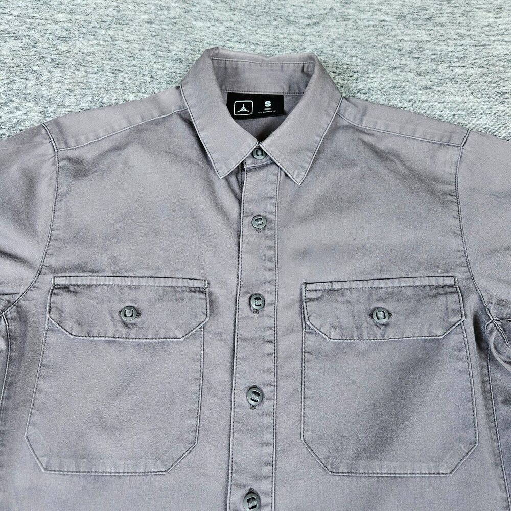 Triple Aught Design TAD Overland Shirt Men's Gray Long Sleeve Sz Small Tactical
